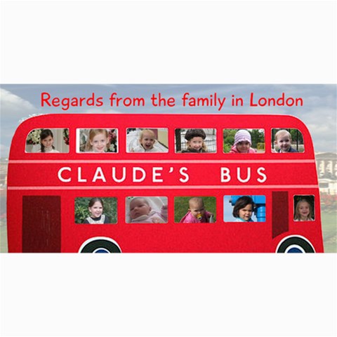 Regards From The Family In London By Rivke 8 x4  Photo Card - 3