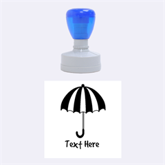 Umbrella Stamp - Rubber Stamp Round (Medium)