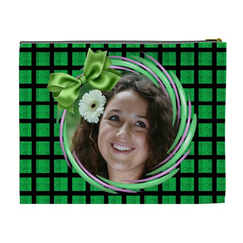 Lovin Green Cosmetic Bag (xl) By Deborah Back
