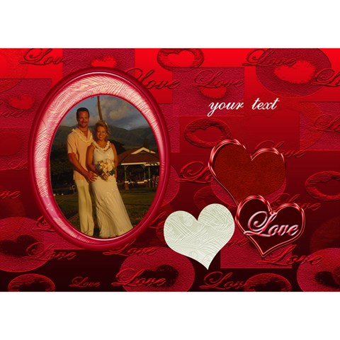 I Heart You Red 3d Card By Ellan Front