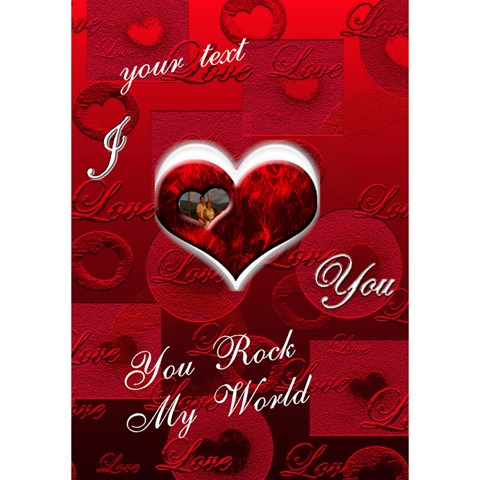 I Heart You Red 3d Card By Ellan Inside