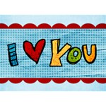 Cheery Love 3D - I Love You 3D Greeting Card (7x5)