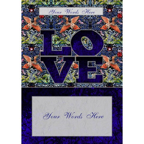 I Love You  Blue Card By Claire Mcallen Inside