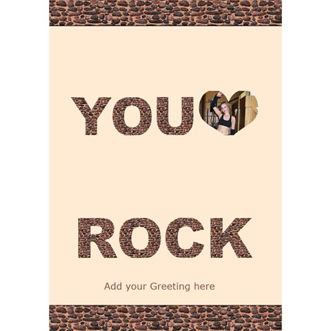 You Rock 3d Card By Deborah Inside