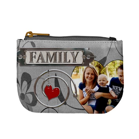 Family Mini Coin Purse By Lil Front