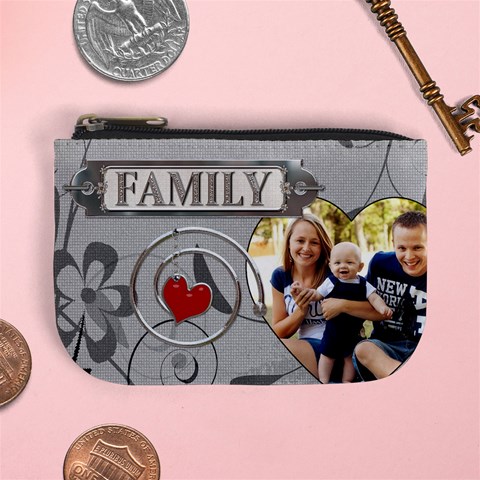 Family Mini Coin Purse By Lil Front