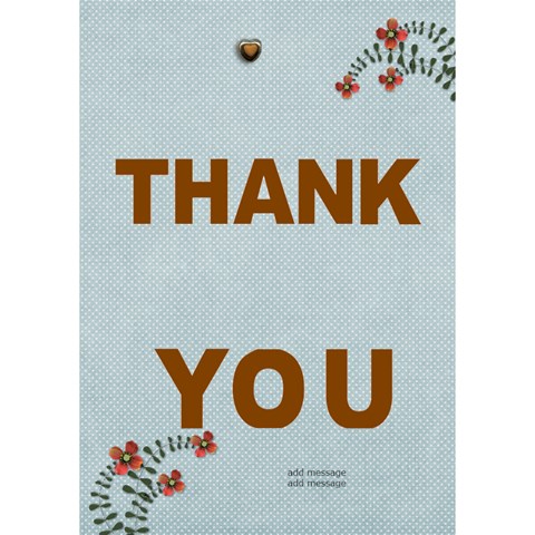 Thank You 3d Card (7x5) : Thankful3 By Jennyl Inside