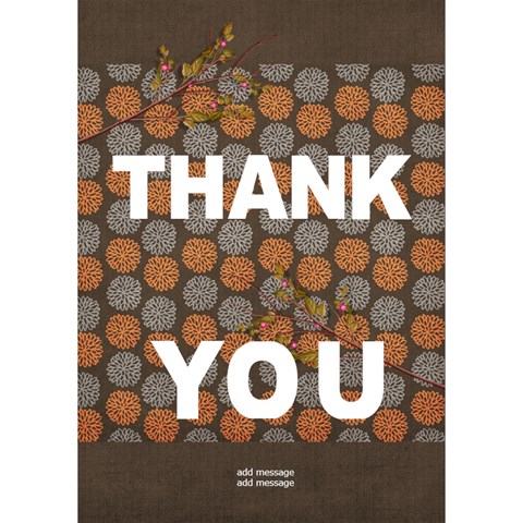 Thank You 3d Card (7x5) : Thankful6 By Jennyl Inside