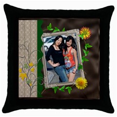 mhelanpillow5 - Throw Pillow Case (Black)