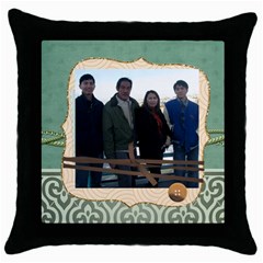 mhelanpillow7 - Throw Pillow Case (Black)