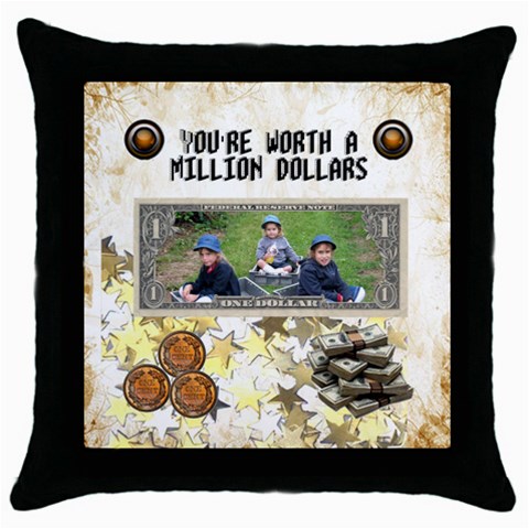 Million Dollars Cushion By Malky Front