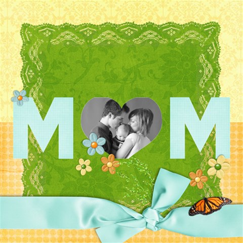 3d Mom Card, Spring & Butterflies By Mikki Inside