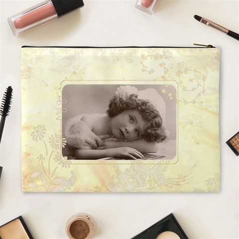 My Girl Extra Large Cosmetic Bag  By Catvinnat Back