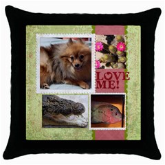 mhelanpillow3 - Throw Pillow Case (Black)