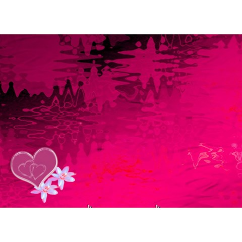 Memories Heart Hot Pink 3d Card Template By Ellan Back
