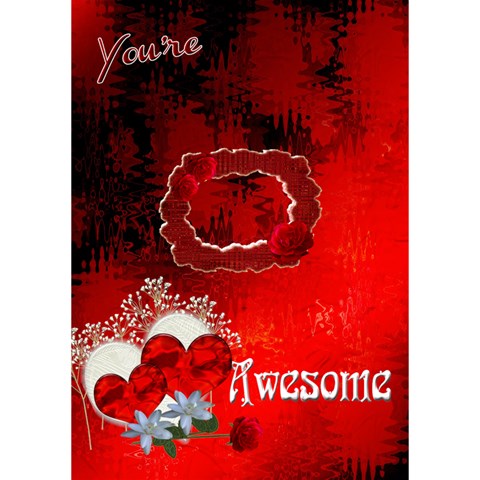 Remember You re Awesome Heart 3d Card Template By Ellan Inside