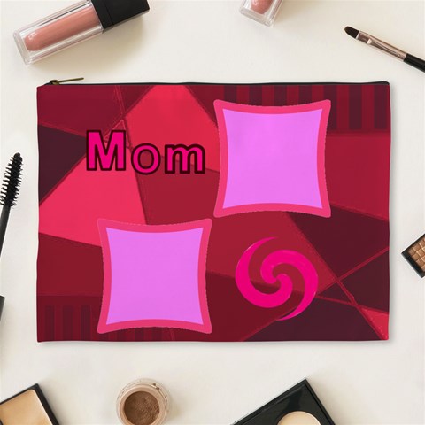 I Love You Mom Xl Cosmetic Bag By Birkie Front