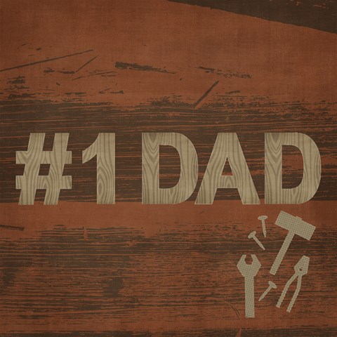 #1 Dad 3d Card (8x4) Cowboy By Mikki Inside