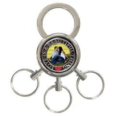 Love 3-Ring Key Chain