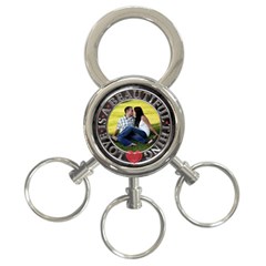 Love 3-Ring Key Chain