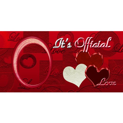 We re Engaged Red Heart 3d Card By Ellan Front