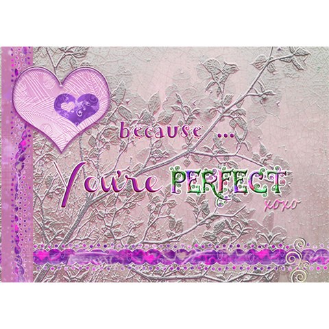 You re Perfect I Love You 3d Apple Card By Ellan Back