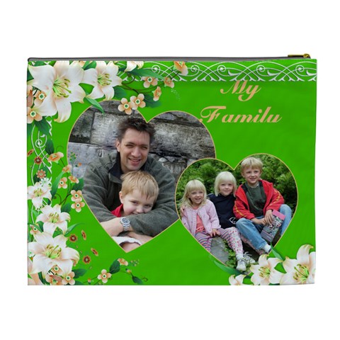 My Family (xl) Cosmetic Bag By Deborah Back