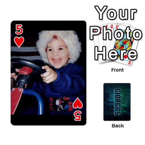 Giorgos Cards By Marka20300 Front - Heart5