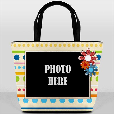 Carnival Bucket Bag By Lisa Minor Back