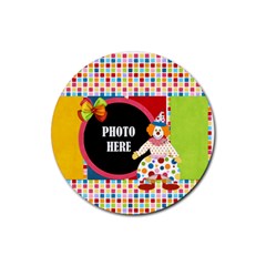 Carnival Round Magnet 1 - Rubber Round Coaster (4 pack) Carnival Round Magnet 1 - Rubber Round Coaster (4 pack)