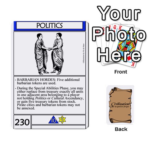 Ace Civcardsin Dorso By Roi Front - SpadeA