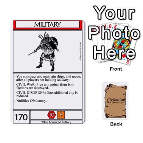 Civcardsin Dorso By Roi Front - Heart9