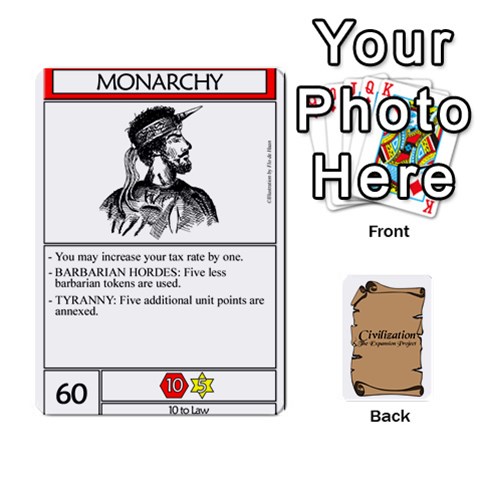 Civcardsin Dorso By Roi Front - Heart10