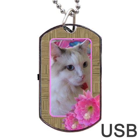 Elegant Dog Tag Usb Flash (2 Sided) By Deborah Back