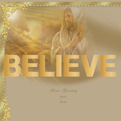 Believe In Jesus 3d Card By Deborah Inside
