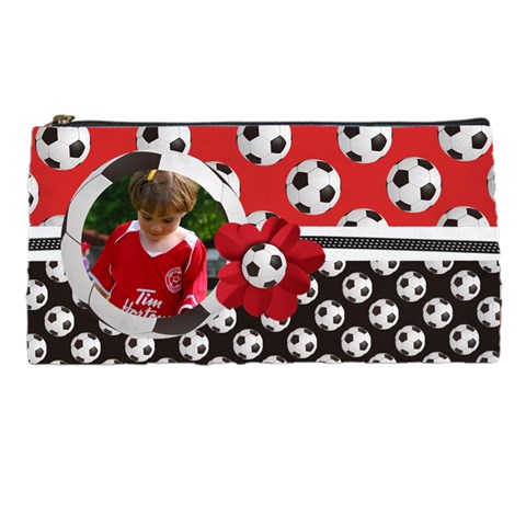 Soccer Pencil Case By Mikki Front