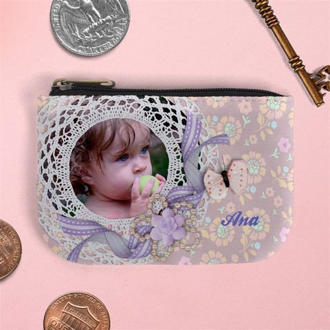 Pastel Spring Mini Coin Purse By Mikki Front