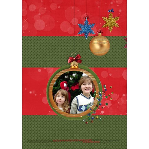 Christmas Holiday 3d Circle Bottom Card By Mikki Inside