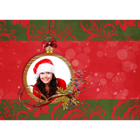 Christmas Holiday 3d Circle Bottom Card By Mikki Back