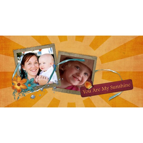 Happy Birthday 3d Card (8x4) You Are My Sunshine/love By Mikki Front
