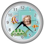 Turtle Clock - Wall Clock (Silver)