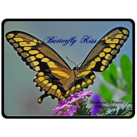 Swallowtale Butterfly Kiss By Barb Moore 80 x60  Blanket Front