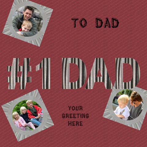 Our Dad 3d Card By Deborah Inside