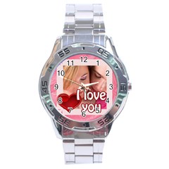 l love you - Stainless Steel Analogue Watch