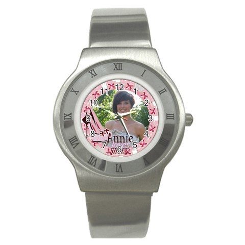 I Love Shoes Watch Girly Pink Watch By Claire Mcallen Front