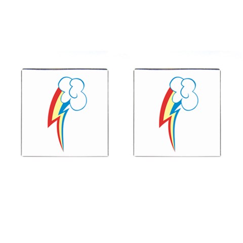 Rainbow Dash Cutie Mark Cufflinks By Dylan Noonan Front(Pair)