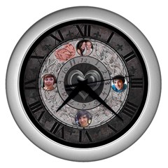 My Heart Beats For You Clock - Wall Clock (Silver)