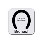 Brohoof coaster - 4 pack - Rubber Square Coaster (4 pack)