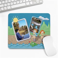 Gone Fishing Large Mousepad1