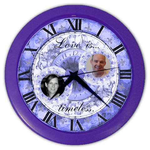 Love Is Timeless Wall Clock By Claire Mcallen Front